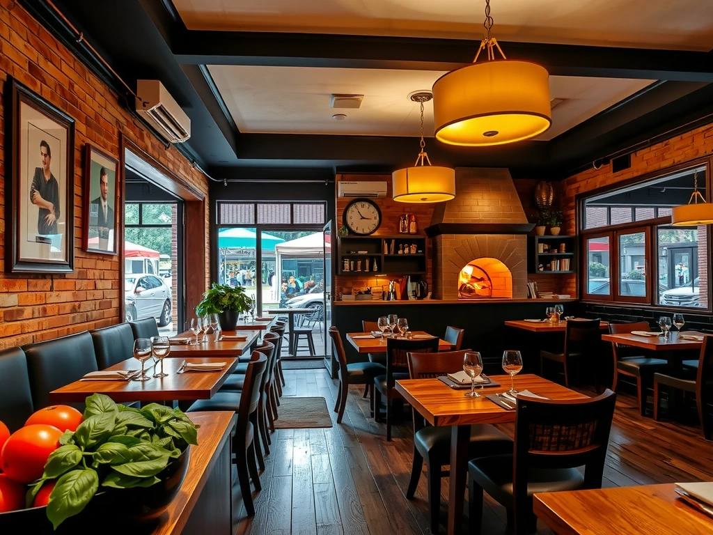 Italian restaurant with fresh pasta and wood-fired pizzas