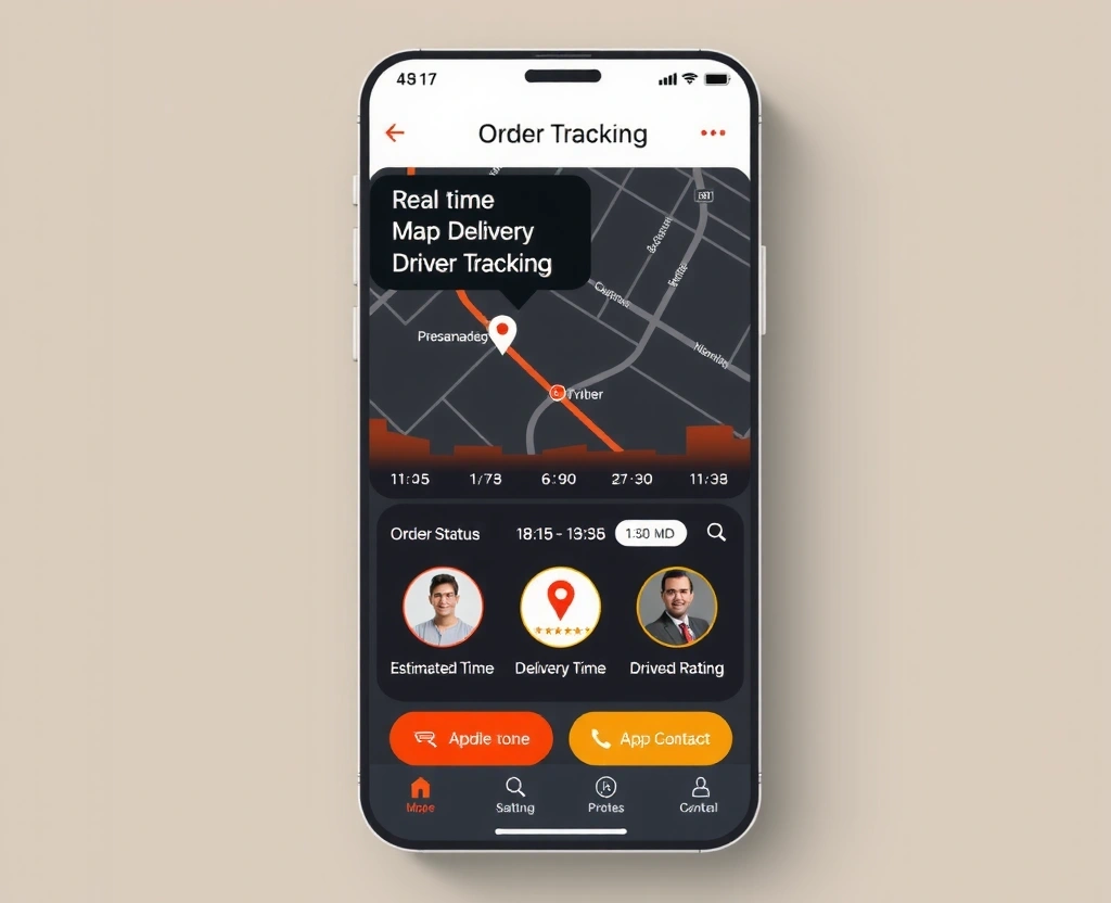 Real-time order tracking and delivery status updates