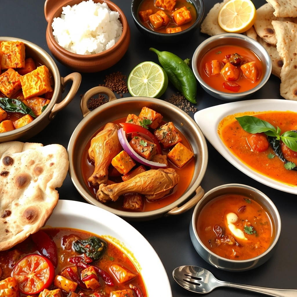 Indian curries and tandoori specialties